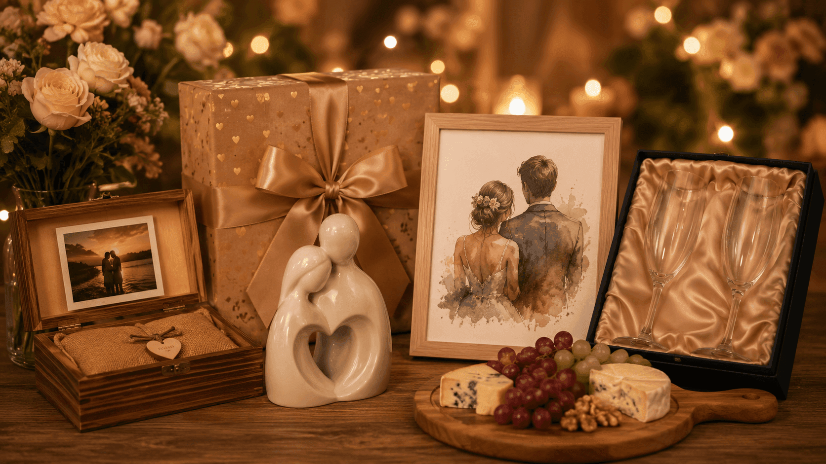 5 ideias criativas de presentes para surpreender seu casamento
